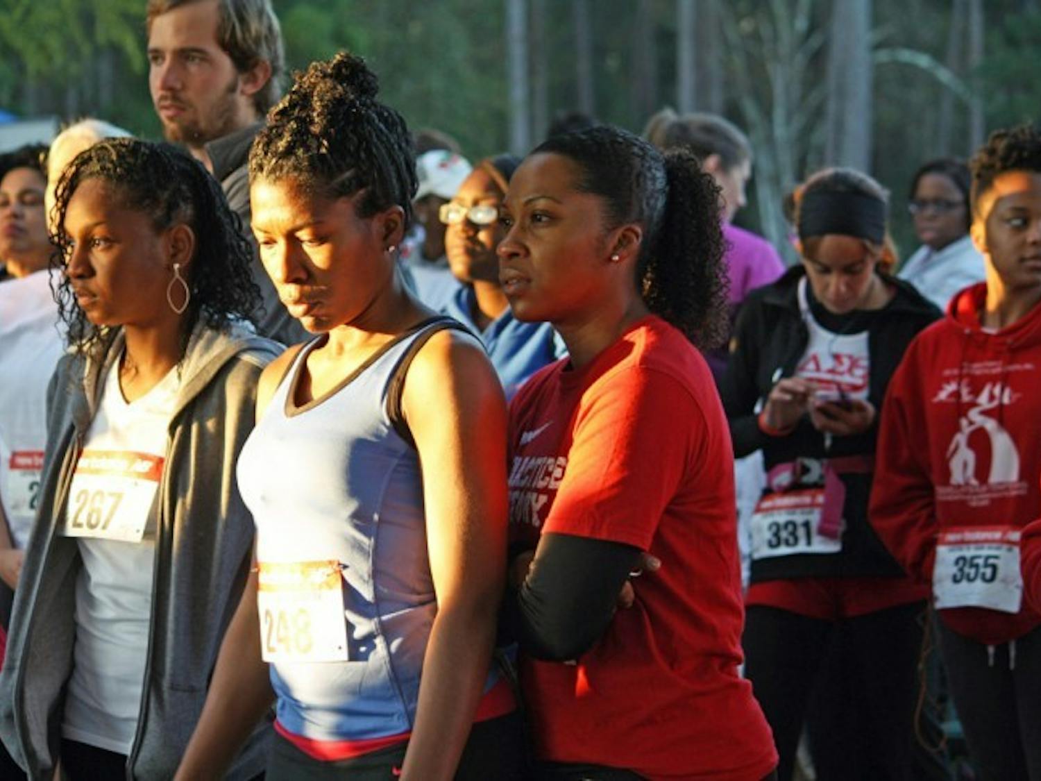 The Gainesville Alumnae Chapter of Delta Sigma Theta Sorority, Inc. hosts the Listen to Your Heart 5K Run/Walk on Saturday morning to support the American Heart Association's Go Red for Women program.