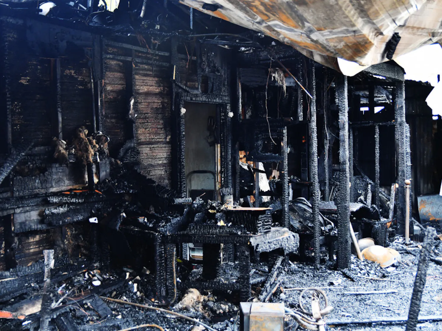 On Dec. 5, a fire burned down Satchel Pizza’s gift shop and open-bar waiting area, Lightnin’ Salvage Enterprises. Now, owner Satchel Raye is working to rebuild it and hopes to reopen it by December.