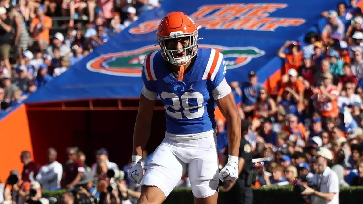 Florida defensive back Devin Moore leads the Gators with two interceptions and three pass deflections.
