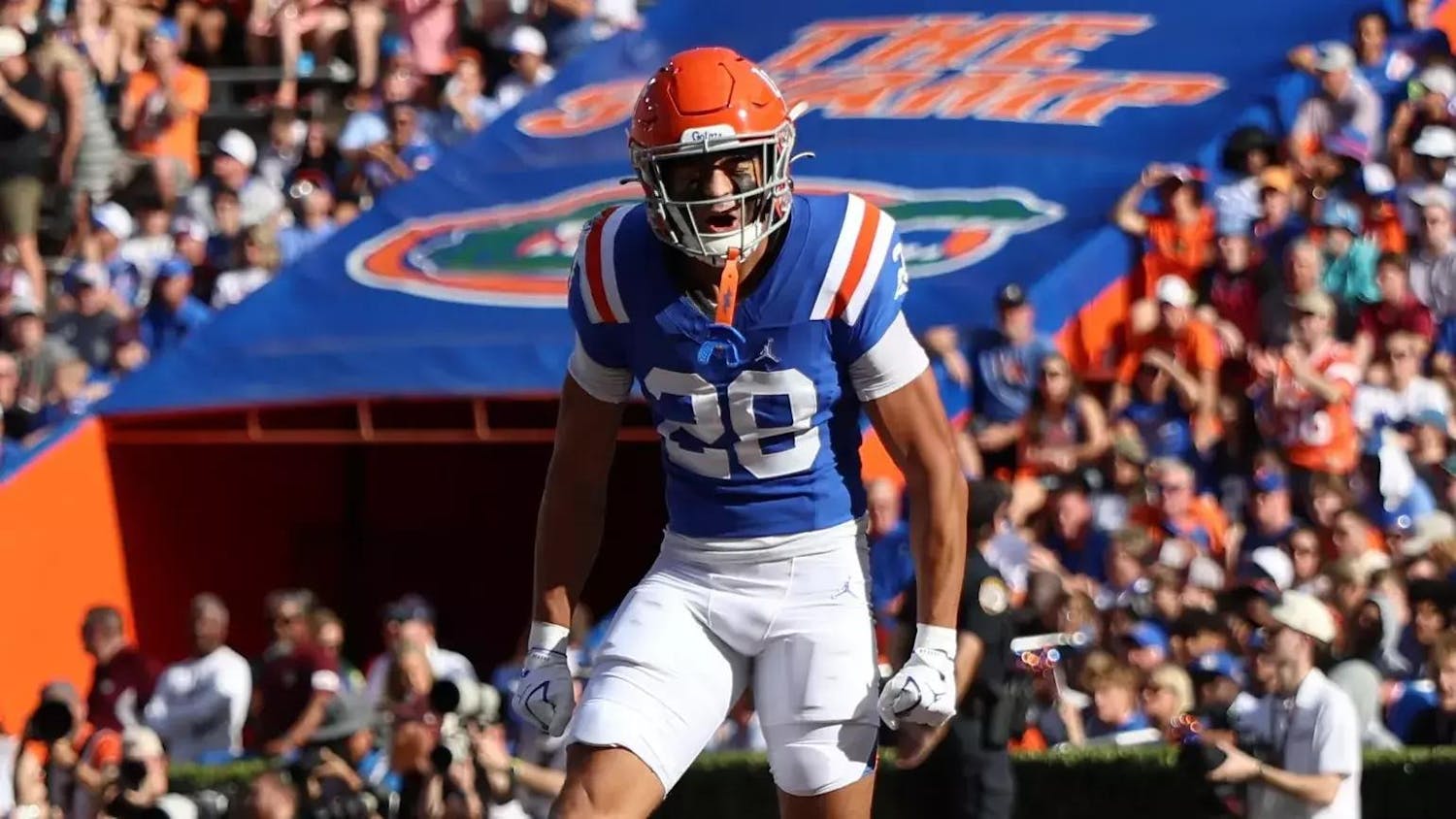 Florida defensive back Devin Moore leads the Gators with two interceptions and three pass deflections.