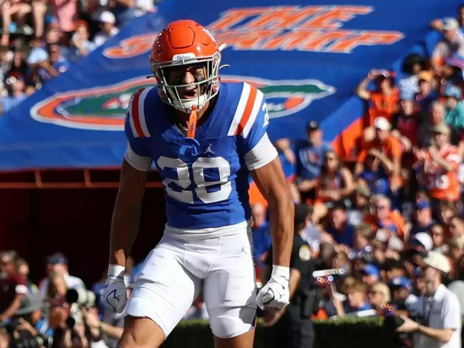 Florida defensive back Devin Moore leads the Gators with two interceptions and three pass deflections.