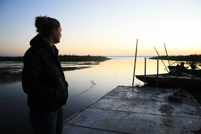 First-year coach Samantha Sarff, 24, decided the water was too low at Newnans Lake on Thursday morning for the Florida Crew team to practice rowing. She said the time team members spend on the water can make or break them in the race held in spring.