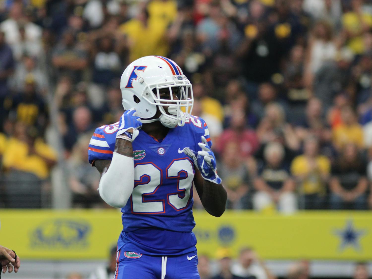 Junior defensive back Chauncey Gardner-Johnson said that West Virginia transfer is sleeping on his couch. “That’s my boy. Me and him grew up probably like 20 minutes from each other,” he said.