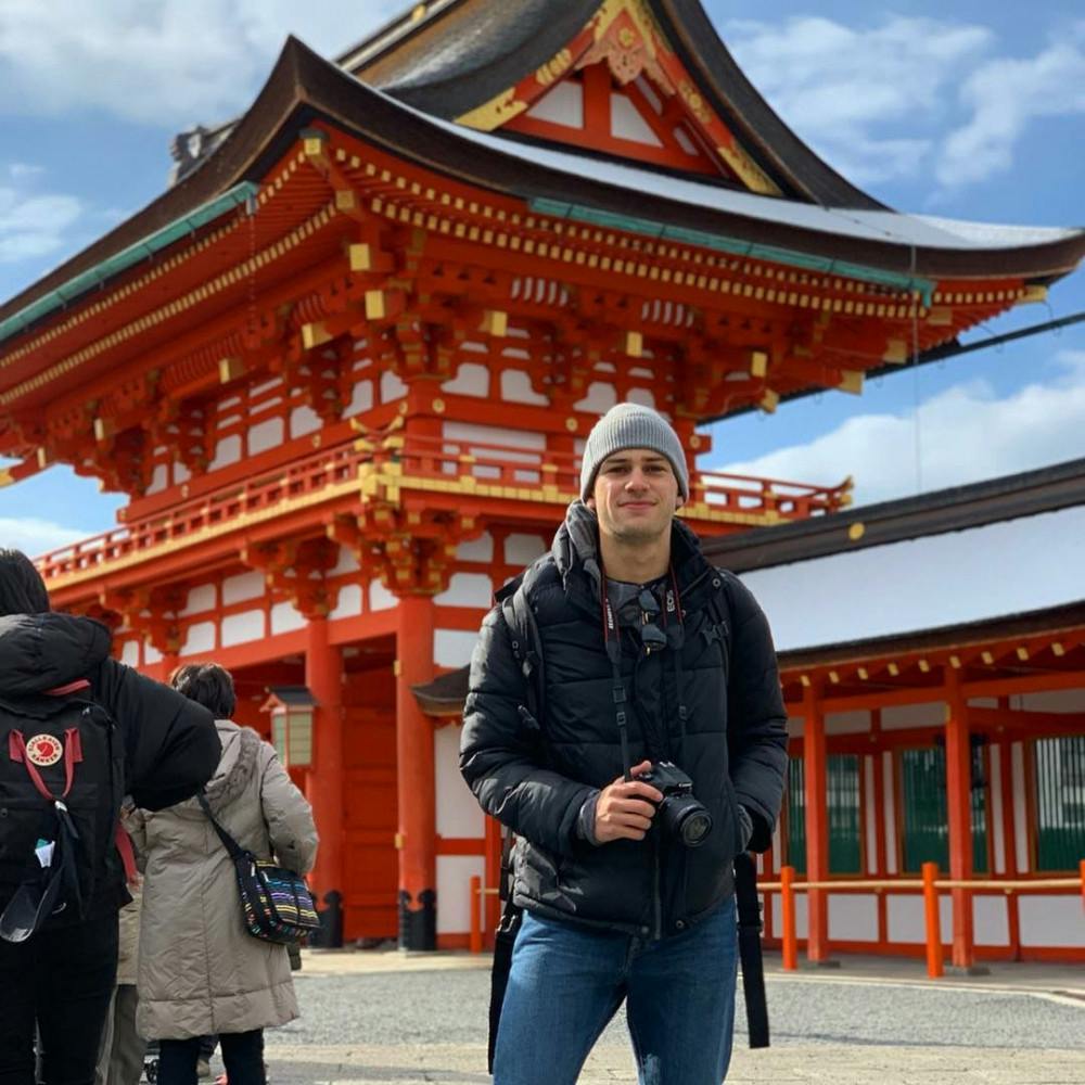 <p><span>Josh Greenspan, 22-year-old business administration senior, traveling in Kyoto, Japan, the second stop on his voyage with Semester at Sea.&nbsp;</span></p>
<div class="yj6qo ajU">&nbsp;</div>