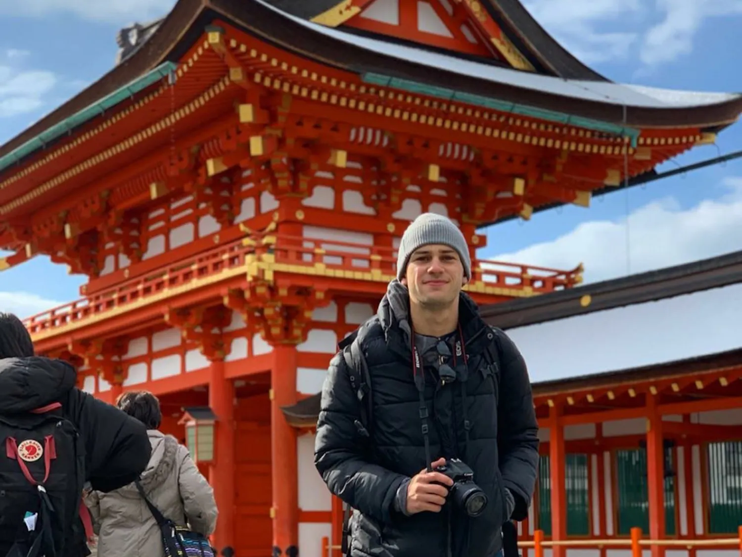 Josh Greenspan, 22-year-old business administration senior, traveling in Kyoto, Japan, the second stop on his voyage with Semester at Sea.
