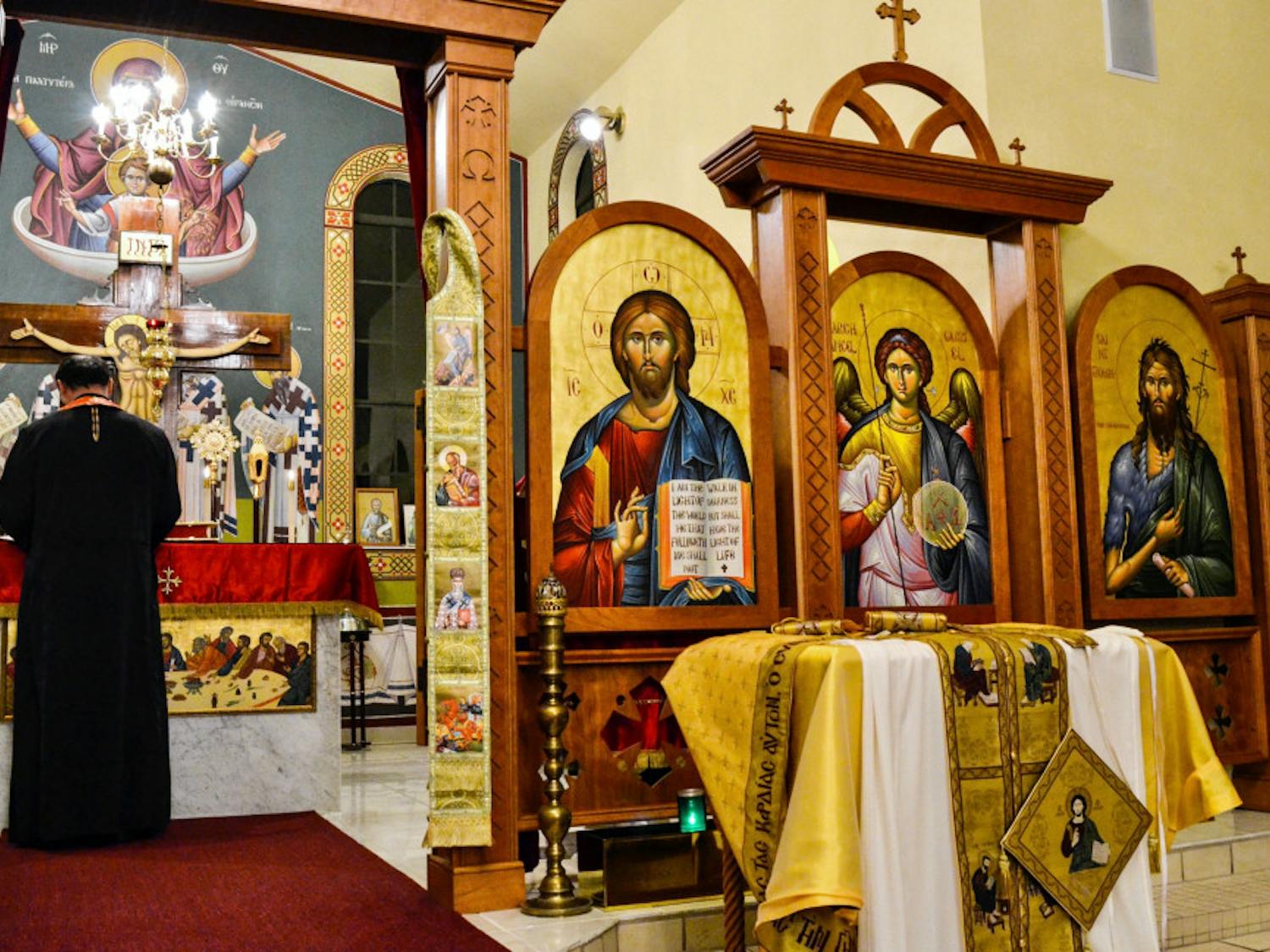 Traditional worship is practiced during the Gainesville Greek Festival on Friday night at St. Elizabeth Greek Orthodox Church, located at 5129 NW 53rd Avenue. 