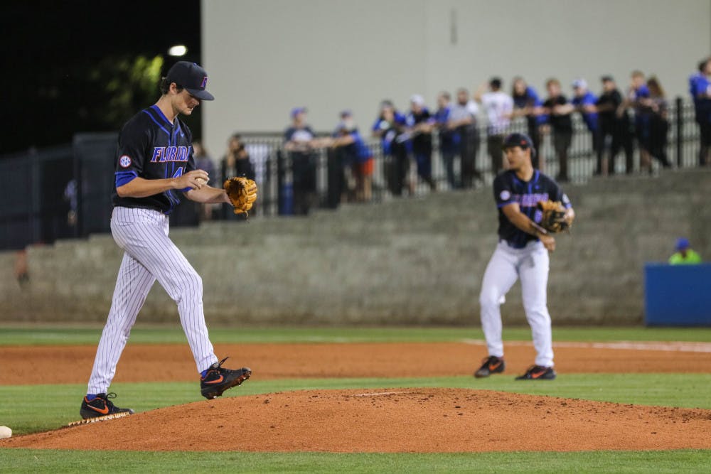 <p><span id="docs-internal-guid-edf32f8b-7fff-a27f-b5b3-77a312b7afaf"><span>Tommy Mace is expected to toe the rubber when UF opens regional play against Dallas Baptist University on Friday.</span></span></p>