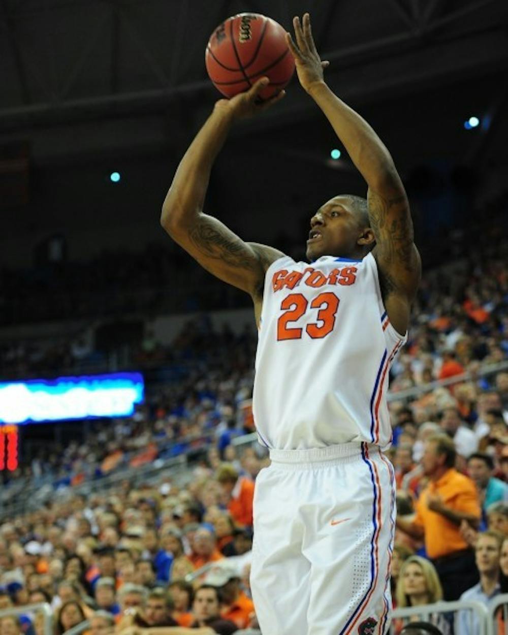 <p>Freshman guard Brad Beal scored a game-high 21 points and added six rebounds in the Gators' 82-64 win against the Seminoles on Thursday at the O'Connell Center.</p>