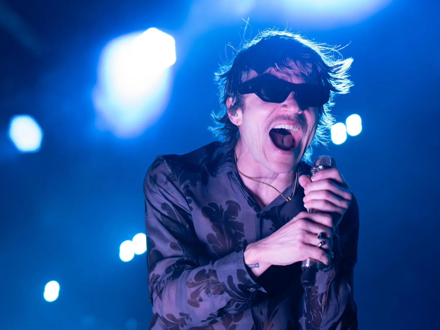 Cage The Elephant performs on stage at the Okeechobee Music & Arts Festival, Thursday, March 19, 2026.
