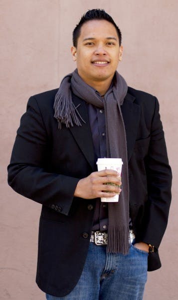 Erwin Felicilda, 27, co-founder of InforMeta SEO, poses for a photo on Sunday afternoon.