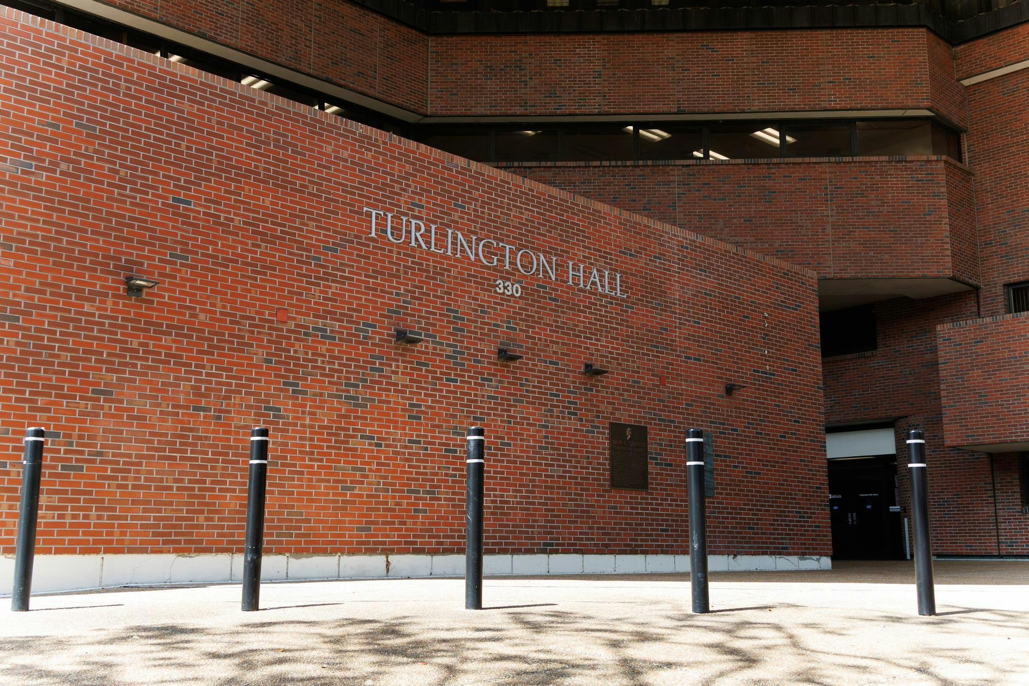 The outside of Turlington Hall at the University of Florida, Friday, March 27, 2026.