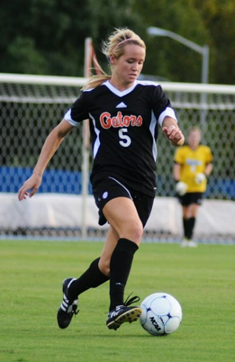 <p>Sophomore Maggie Rodgers had two assists and the Gators scored a season-high seven goals Sunday.</p>