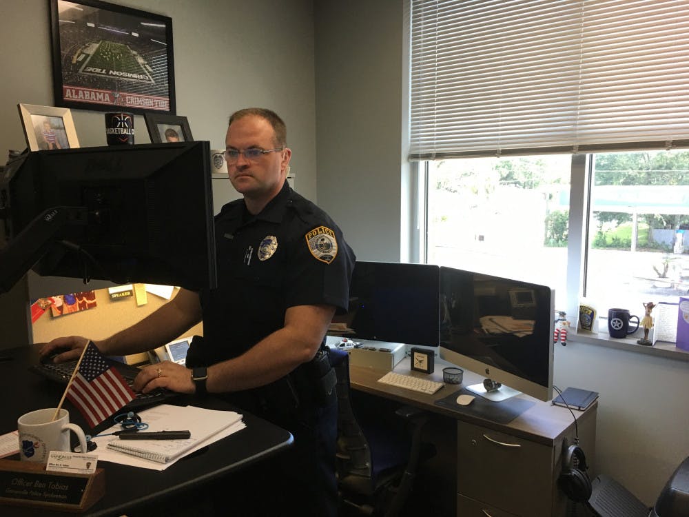 Ben Tobias in his office.