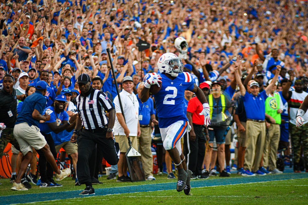 Lamical Perine's 88-yard touchdown run put the game out of Auburn's reach. 