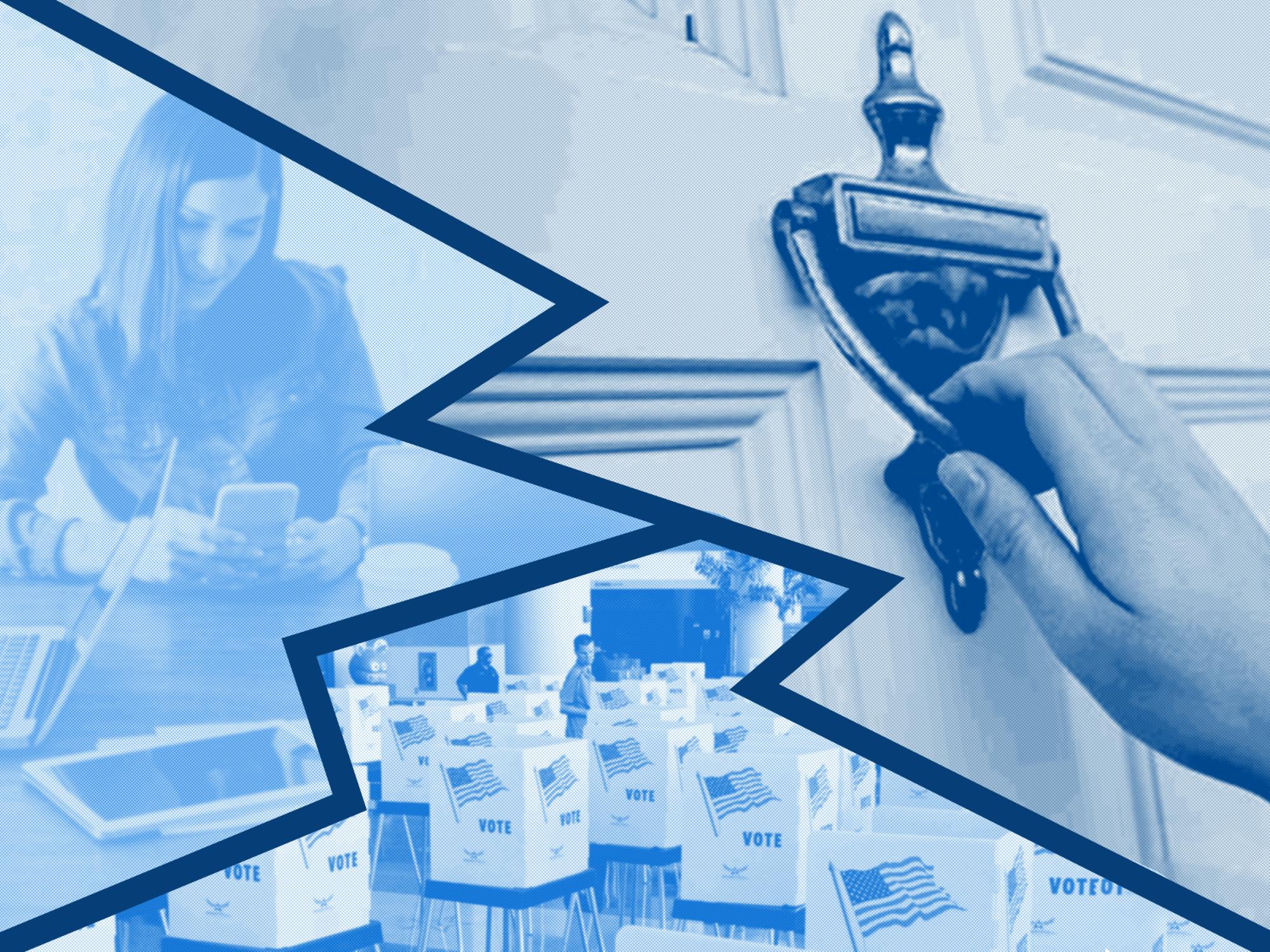 The League of Women Voters work to mobilize voters in the 2024 general election.