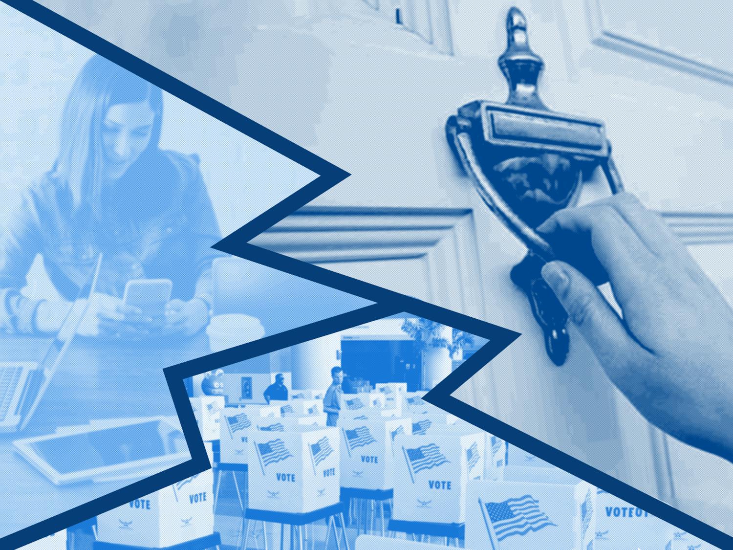 The League of Women Voters work to mobilize voters in the 2024 general election.