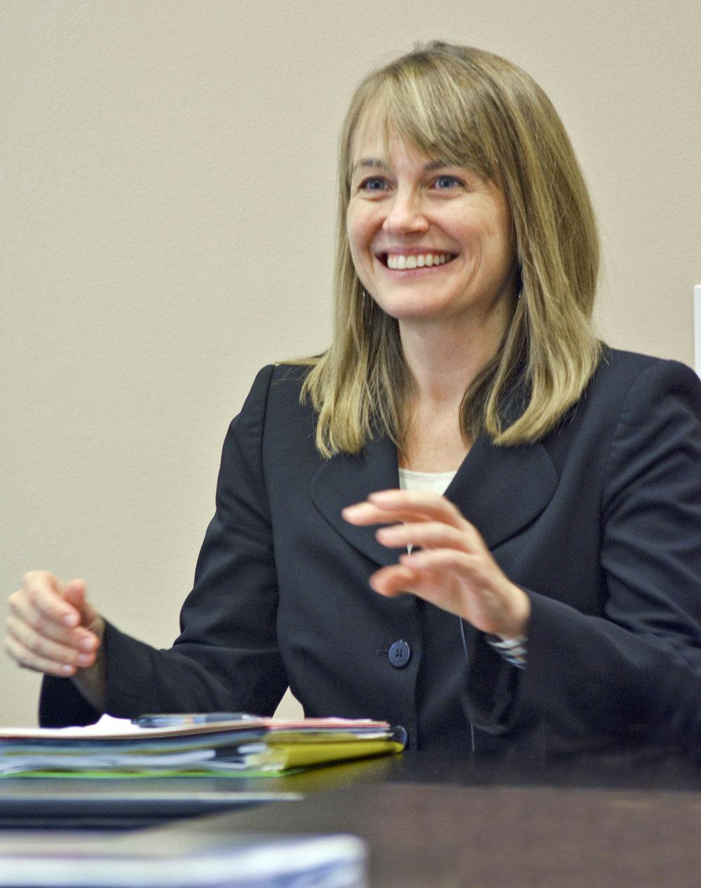 <p>Laura Ann Rosenbury, dean of UF’s Levin College of Law, speaks before she begins her term in 2015.</p>