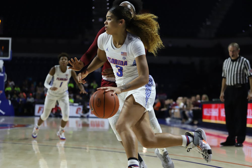 Sophomore Lavender Briggs dropped 20 points in the Gators' victory over UNC Asheville Wednesday evening.