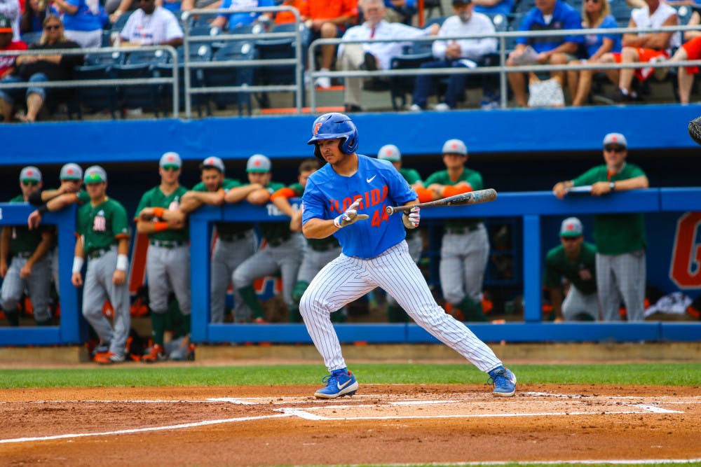 Austin Langworthy's big day at the plate helped UF win Sunday's rubber game against Kentucky.