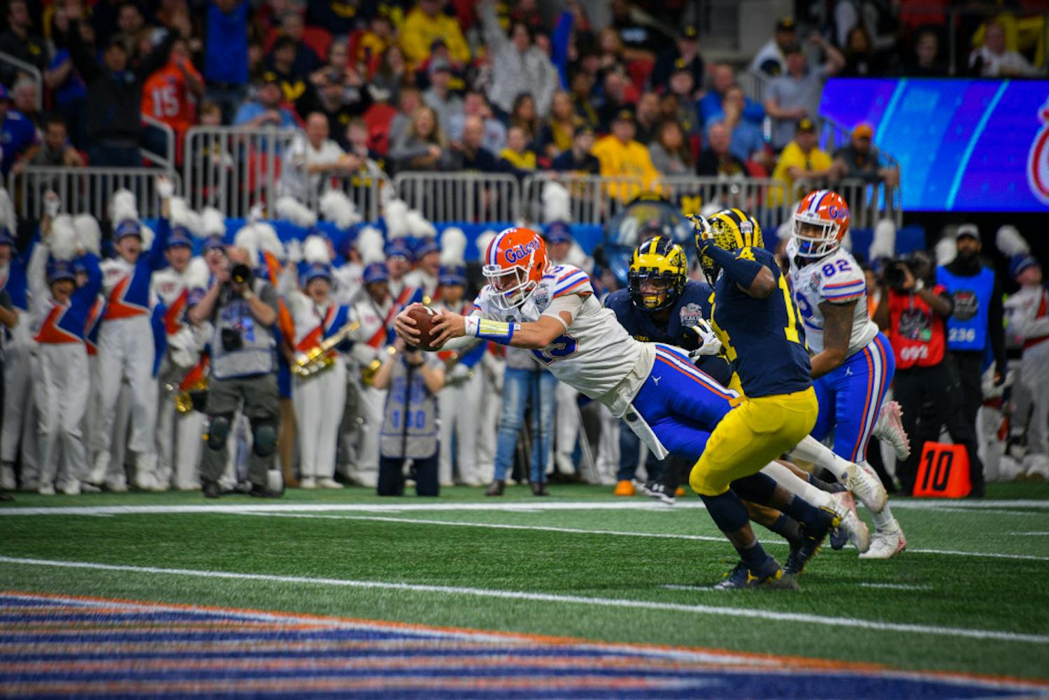 Florida quarterback Feleipe Franks had a breakout season last year, throwing for 2,457 yards with 24 touchdowns and six interceptions. He also rushed for seven scores.