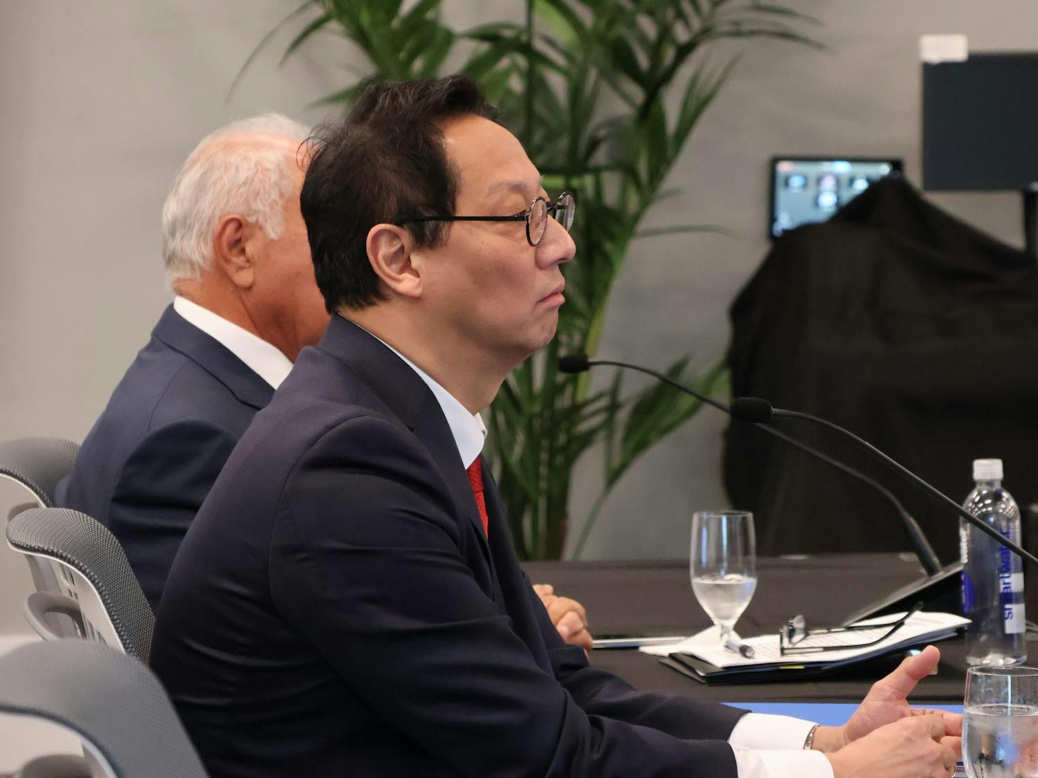 Santa Ono at the Board of Governors meeting in Orlando on Tuesday, June 3, 2025.