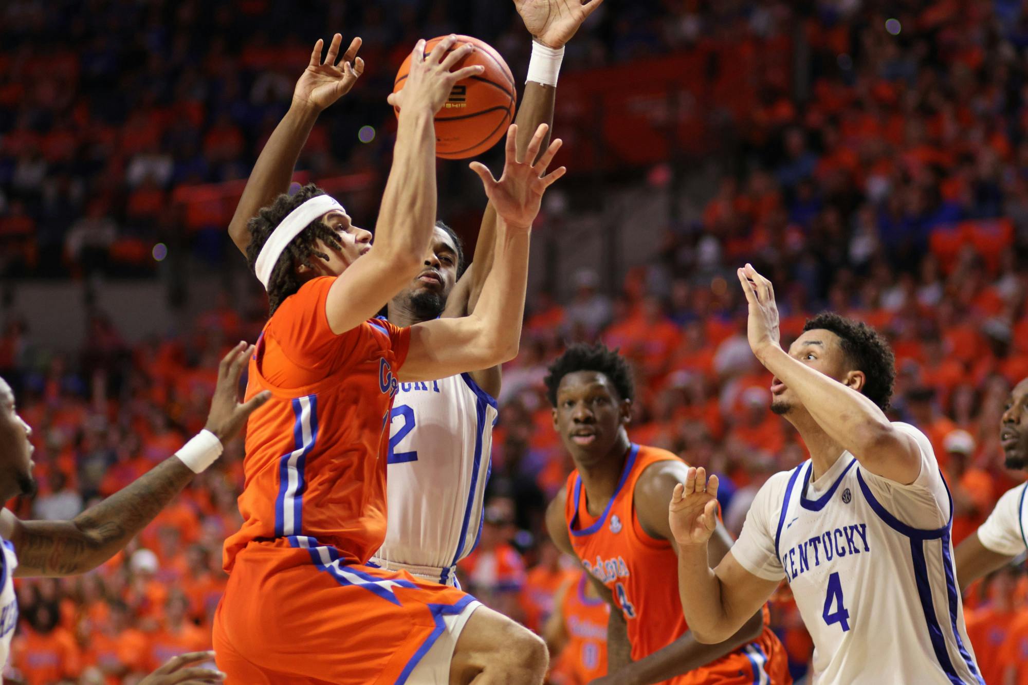 Junior guard Walter Clayton Jr. drives in for a layup in Florida’s 87-85 loss to Kentucky Saturday, Jan. 6, 2024.