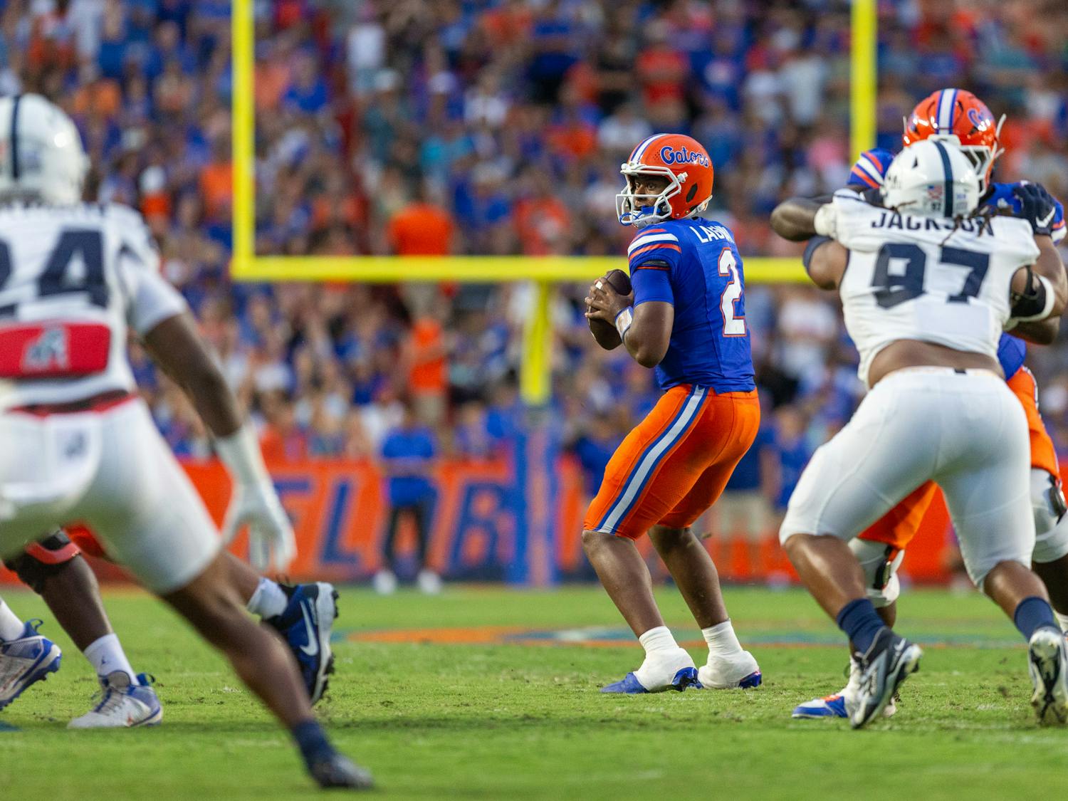 During the Florida Gators Football game vs the Samford Bulldogs on 09/07/2024.