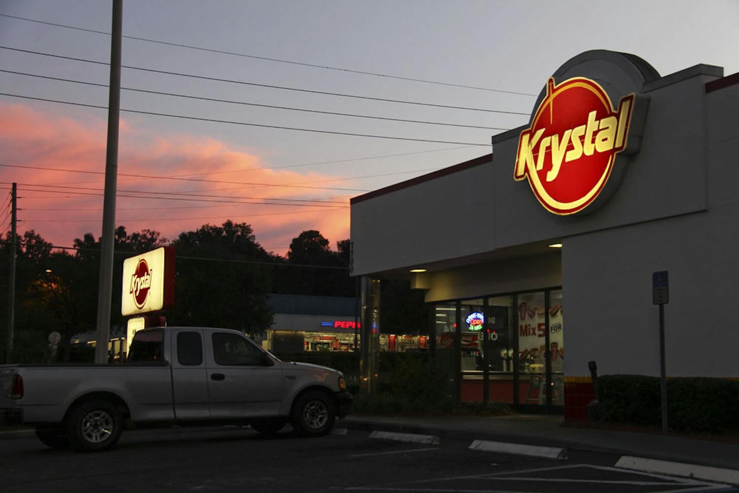 Krystal celebrated its 82nd birthday Tuesday by offering 82-cent hamburgers and a small drink throughout the day.