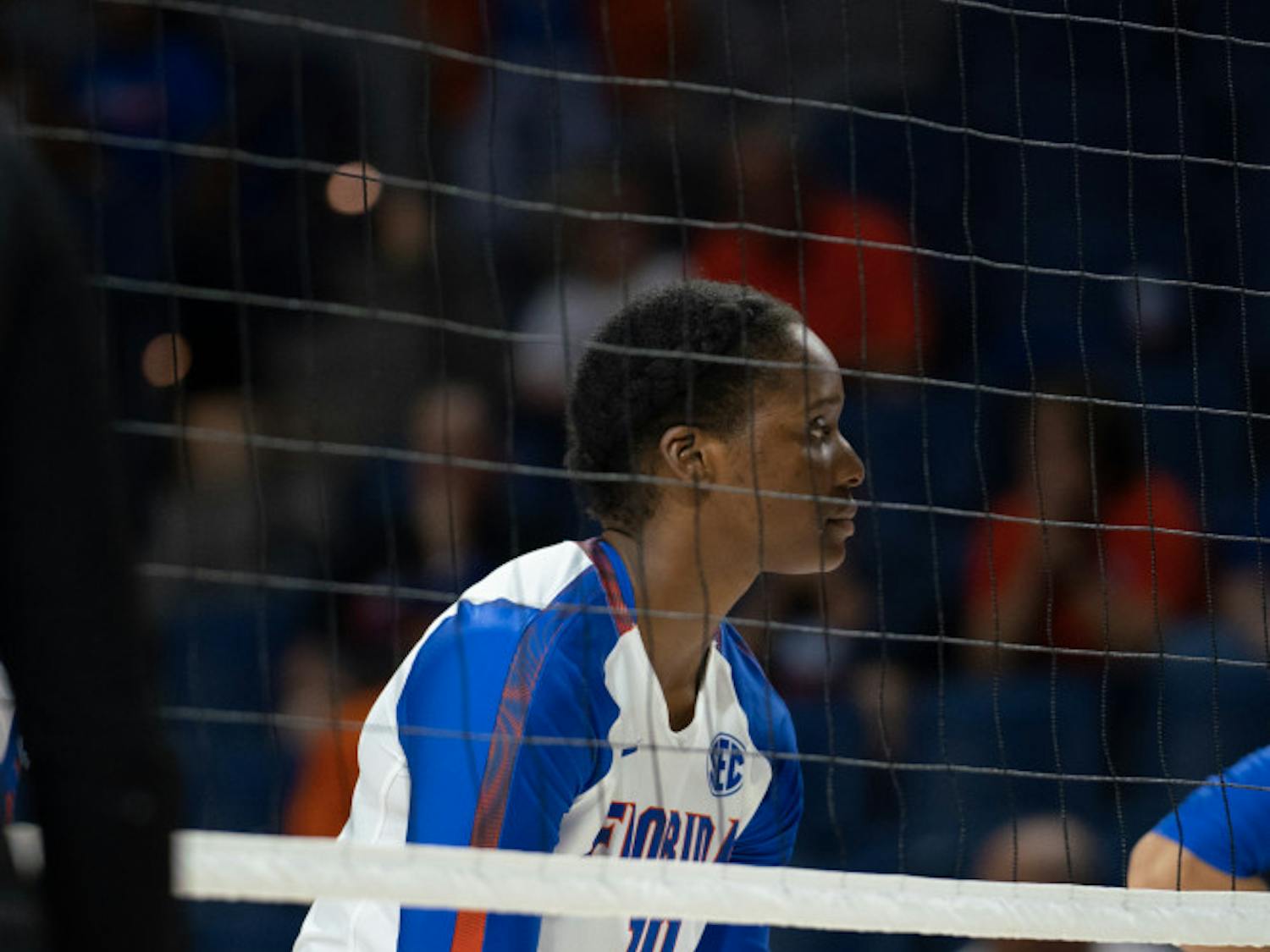 Middle blocker Taelor Kellum led the Gators in blocks (5) in their four-set triumph over Army Saturday night. Kellum also registered nine kills, good for third on the team. 