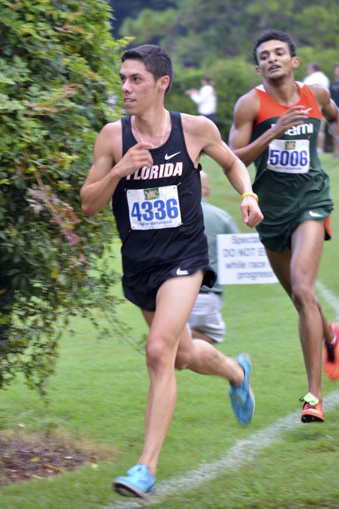Carlos Miranda races during the 2014 Mountain Dew Invitational on Sept. 20