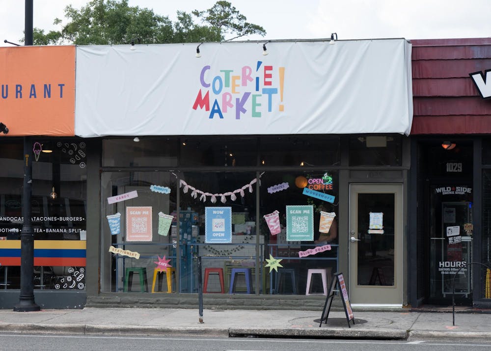 Coterie Market storefront sits along W University Avenue, Thursday, June 11, 2026.