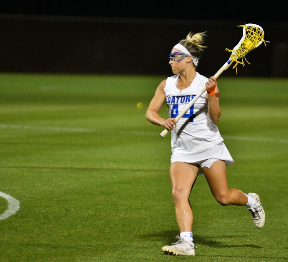 <p><span><span>Sydney Pirreca (pictured),&nbsp;</span></span>Shannon Kavanagh and Lindsey Ronbeck accounted for nine of Florida’s goals in its 13-11 loss to Princeton.</p>
<p><span data-mce-mark="1">&nbsp;</span></p>