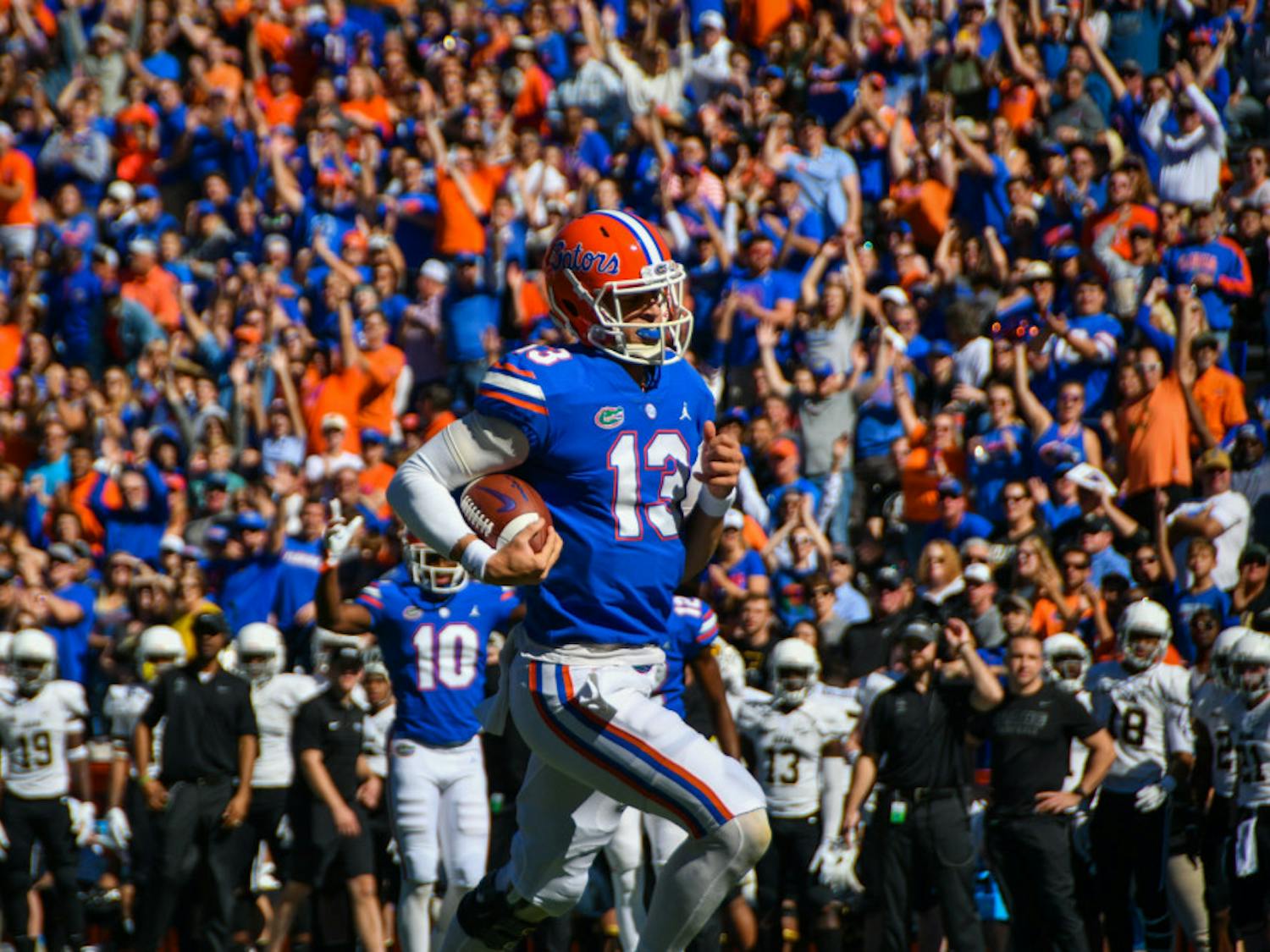 Gators quarterback Feleipe Franks has thrown for over 680 yards with seven touchdowns and zero turnovers over the last three games.