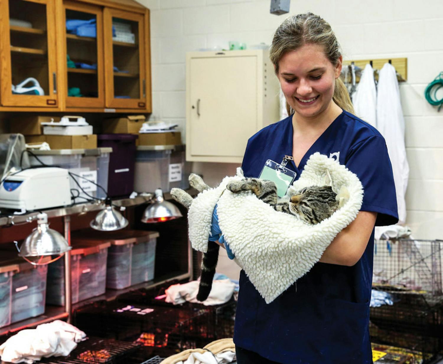 Every month, an average of 100 volunteers help spay, neuter and vaccinate an average of 200 cats per event.