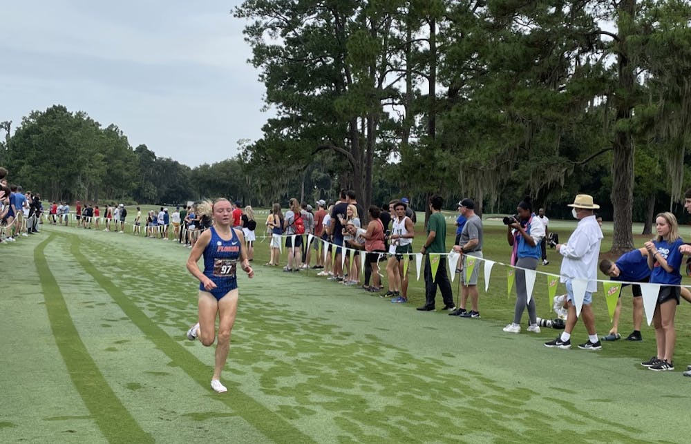 Florida's Stephanie Ormsby competes during the Mountain Dew Invitational in Gainesville on Sept. 11.