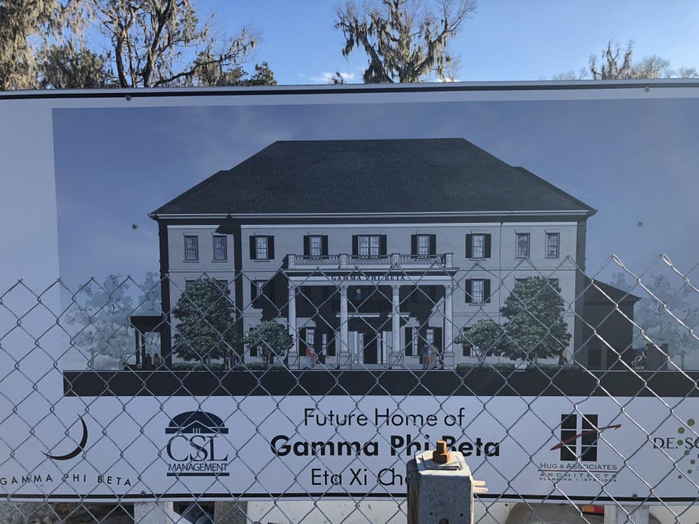 A rendition of Gamma Phi Beta's new house, located at 1251 SW 9th Ave., which will be completed in August. Construction on the $10.5 million house started in Fall 2017.