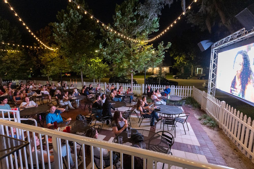 <p>Students watch the finale of season 3 of The Summer I Turned Pretty at The Swamp Restaurant in Gainesville, Florida, on Wednesday, Sept. 17, 2025.</p>