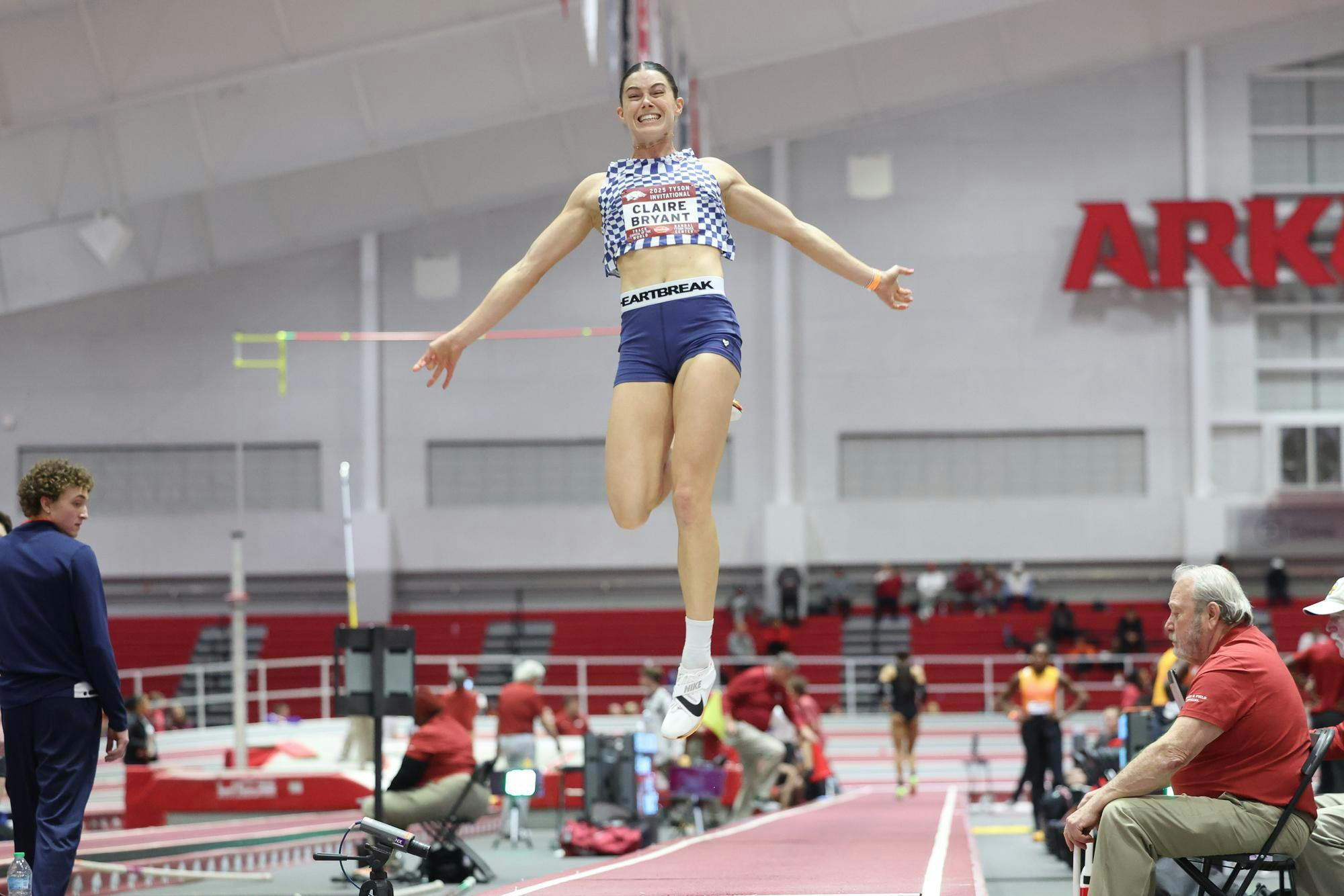 during the Tyson Invitational Day 1 on Friday, February 14, 2025 at Randal Tyson Track Center in Fayetteville, Ark. / UAA Communications photo by Jordan Perez