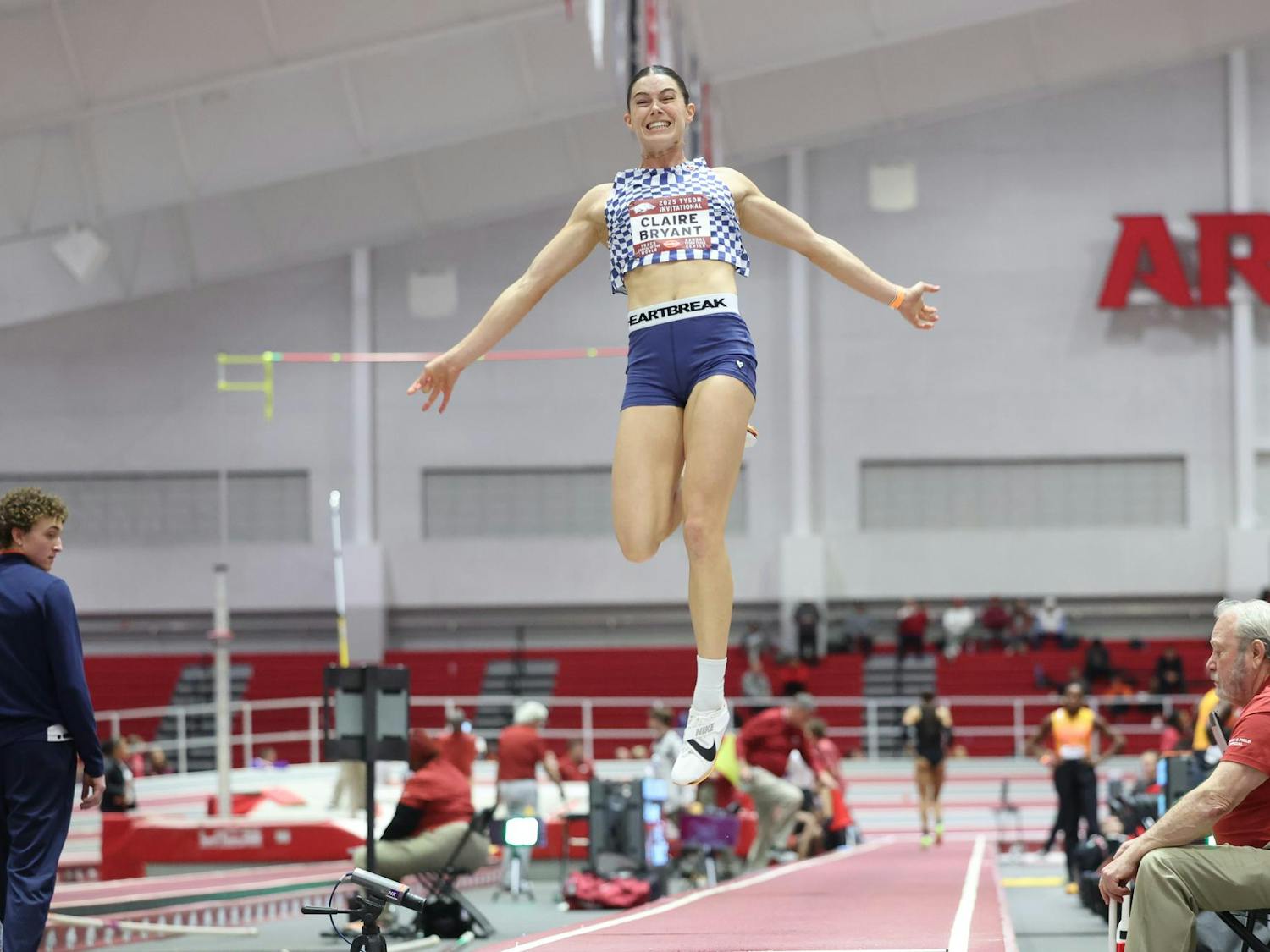 during the Tyson Invitational Day 1 on Friday, February 14, 2025 at Randal Tyson Track Center in Fayetteville, Ark. / UAA Communications photo by Jordan Perez