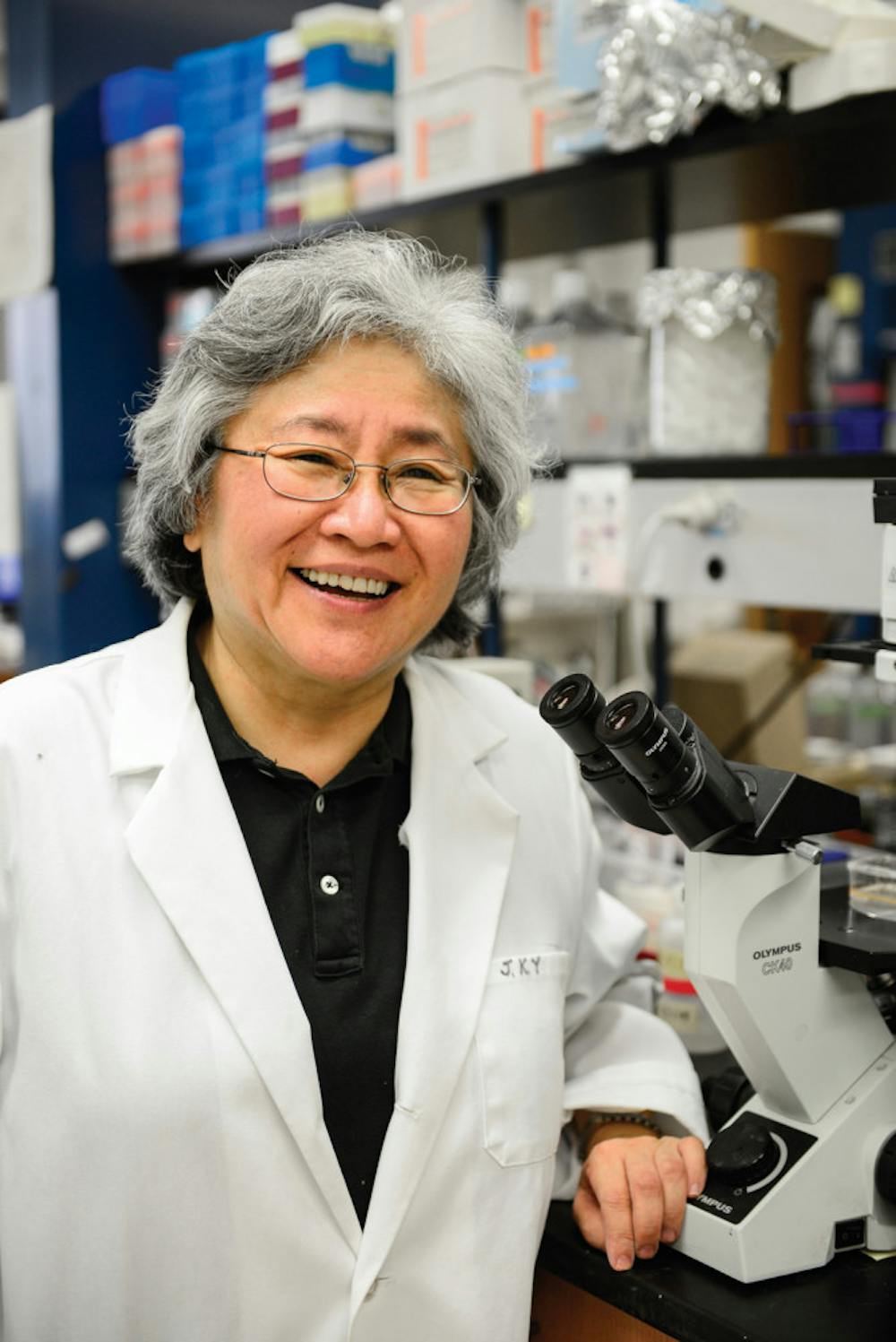 <p>Janet Yamamoto, a UF professor in infectious diseases, has discovered a connection between feline AIDS and HIV that may lead to a vaccine for humans and a better vaccine for cats.</p>