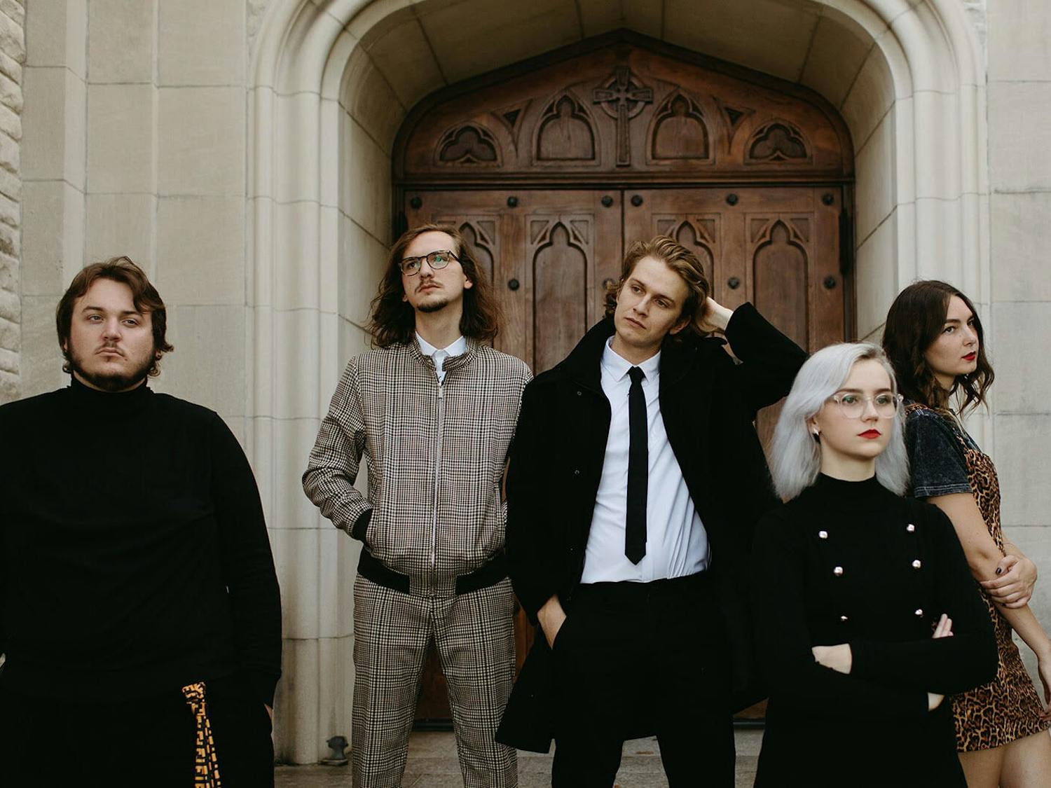 (L-R) Adrian Walker (drums), Tristan Duncan (lead guitar), Dillon Basse (lead vocals/rhythm guitar), Madeline Jarman (bass) and Taylor Allen (synth) make up local favorite flipturn. The band recently released their newest single, "Eleanor", which is the band's first new release in over a year.