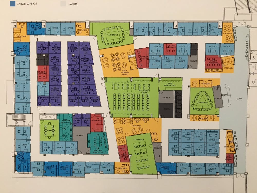 The Career Resource Center's  new facilities will have more study rooms and spaces to meet employers.