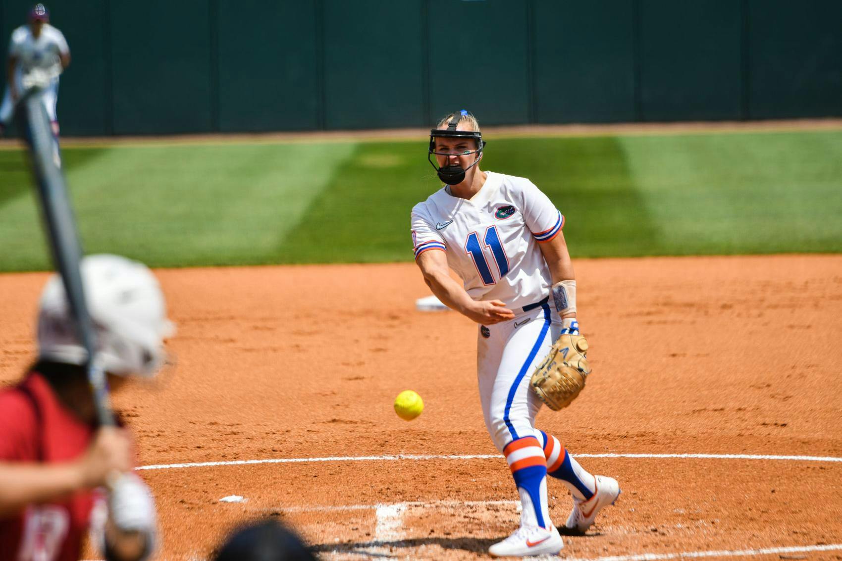 Pitcher Kelly Barnhill struck out seven batters en route to UF's victory over Tennessee 3-0 in the NCAA Super Regionals on Friday. 