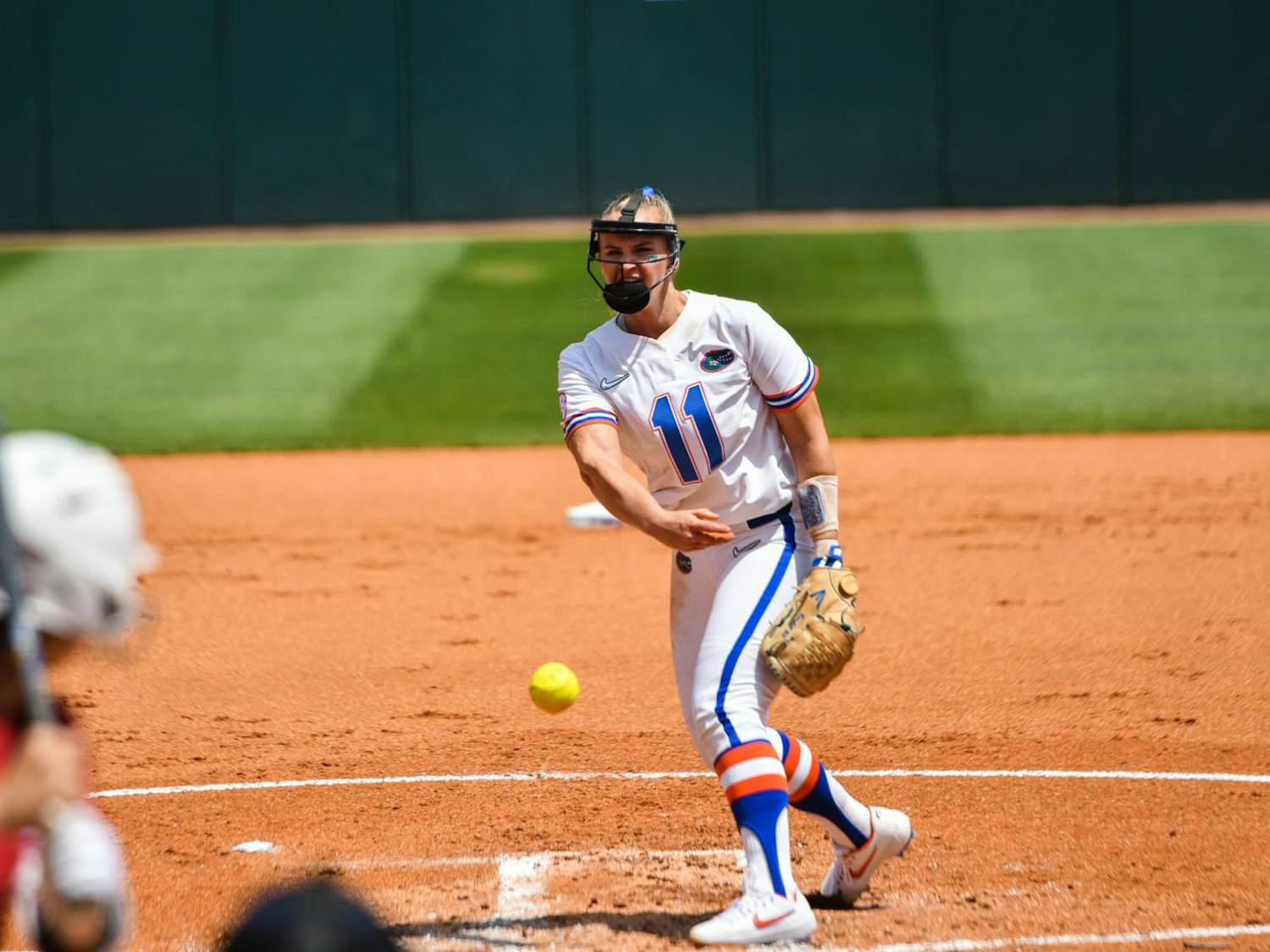 Pitcher Kelly Barnhill struck out seven batters en route to UF's victory over Tennessee 3-0 in the NCAA Super Regionals on Friday.