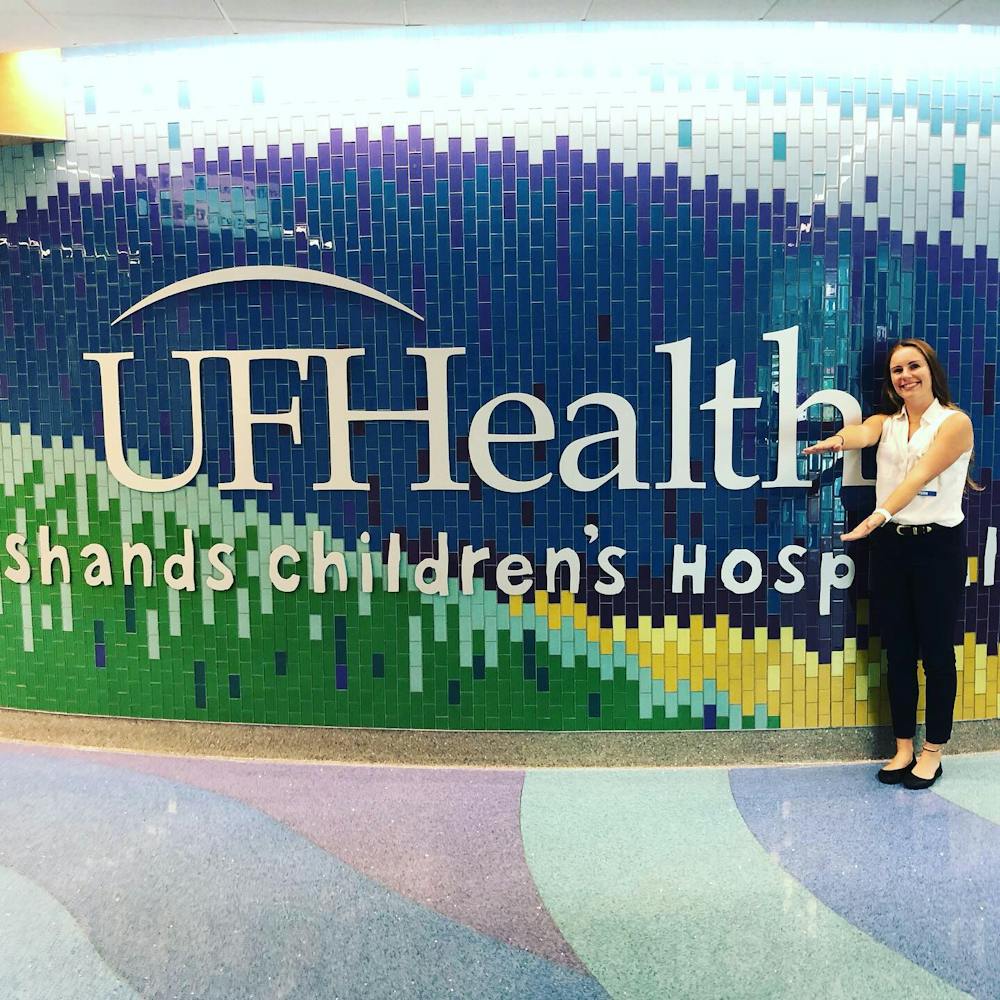 Lauren Waidner at UF Health Shands Children's Hospital. Waidner's charitable nature led her to volunteering all over Gainesville.