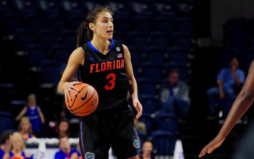 <p>Funda Nakkasoglu, Florida's leading scorer with 15.2 points per game, struggled to put away buckets against Kentucky. She shot 3-of-15 from the field for 8 points. </p>