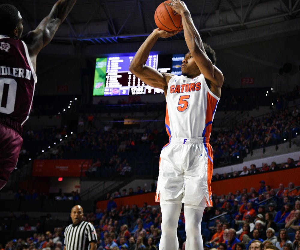 <p dir="ltr"><span>Florida guard KeVaughn Allen became the first Gator this season to eclipse 20 points. He was 10 of 16 on the night, which included 8 of 10 from three, to drop a game-high 31 points against Texas A&amp;M.</span></p><p><span> </span></p>