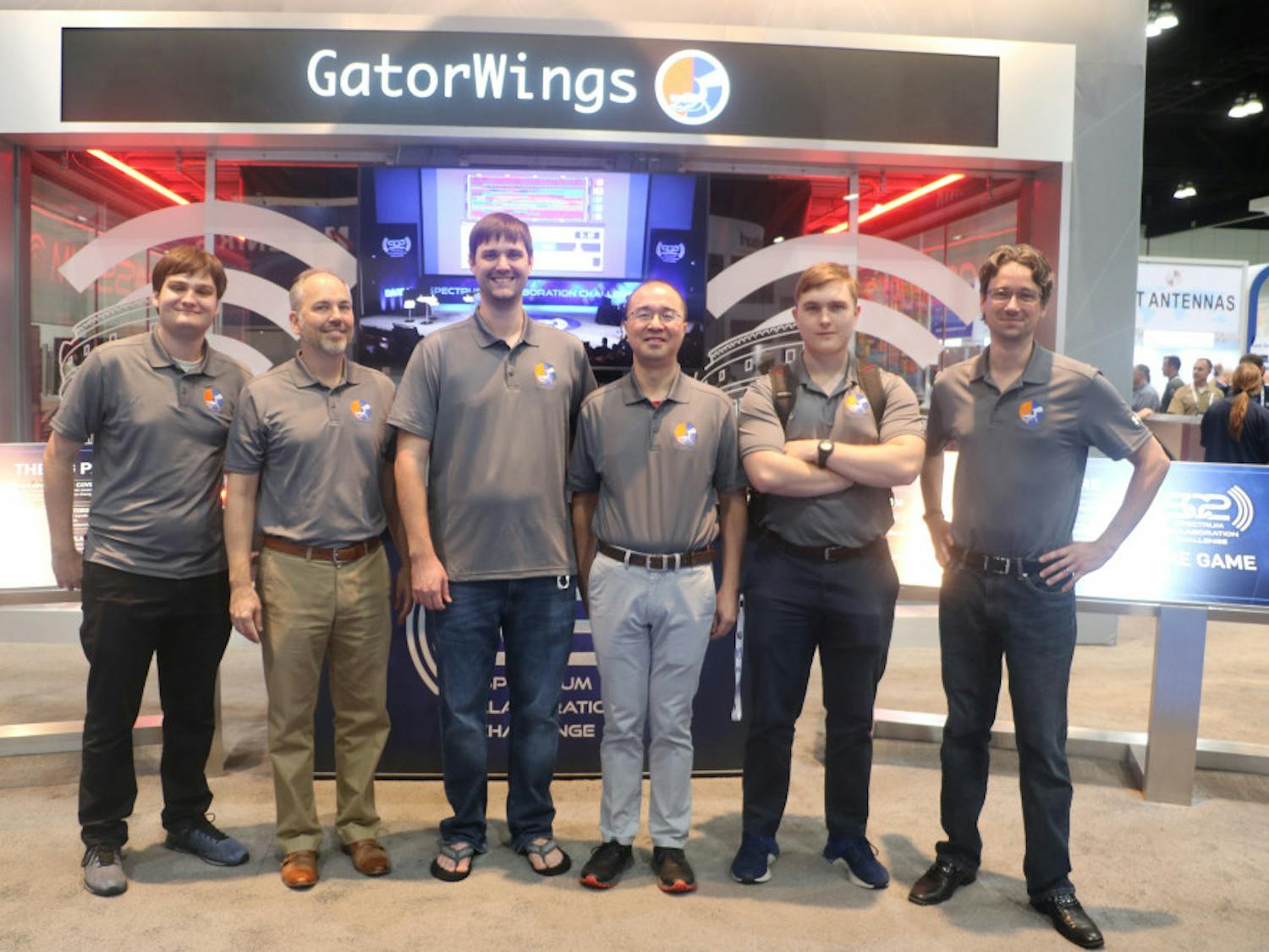 Team GatorWings (left to right: Marco Menendez, Dr. John Shea, Tyler Ward, Dr. Tan Wong, Caleb Bowyer, and David Greene). Photo emailed to me from John Shea.