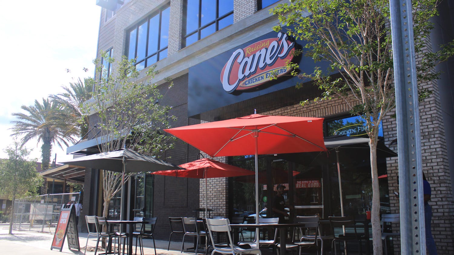 The new Raising Cane’s restaurant is seen on 1680 W University Ave. on Tuesday, June 13, 2023