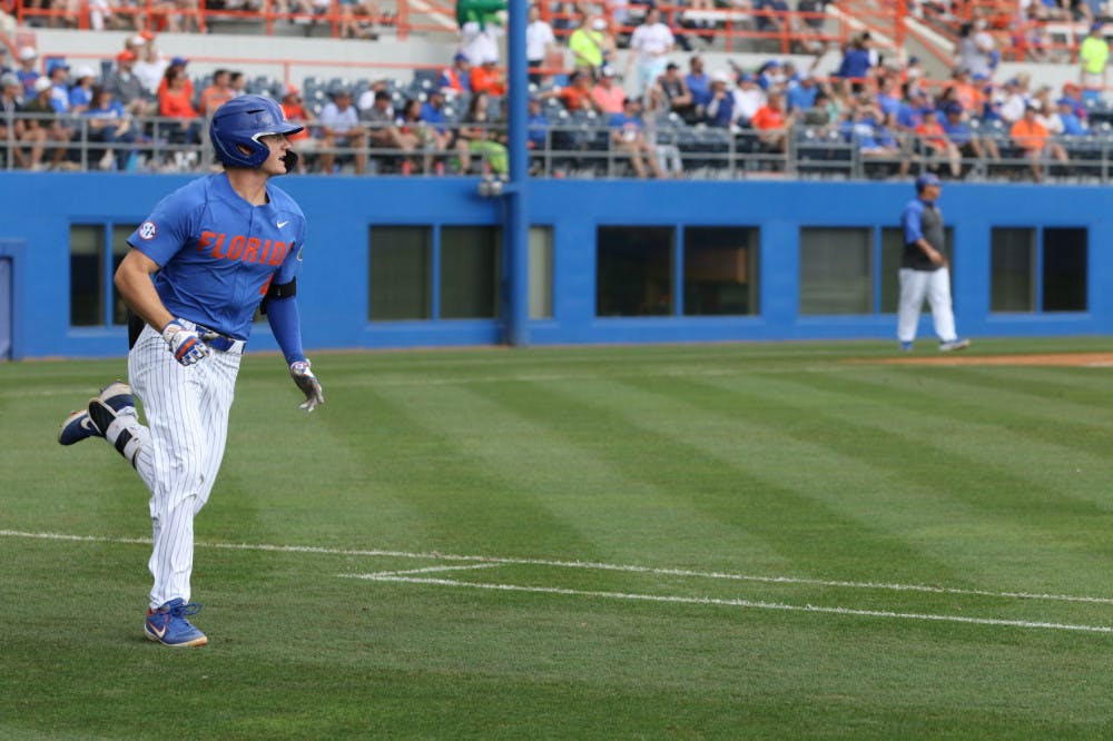 UF outfielder Jud Fabian went 1 for 5 during Florida's 5-4 win over Jacksonville in extra innings. His only hit of the game came in the top of the 10th inning when he hit a double to right-center field.
&nbsp;